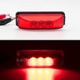 thumbnail image 2 of HLONK Autoxbert 2PCS 3-LED Trailer Side Marker Clearance Lights Red Waterproof for Truck, 2 of 7