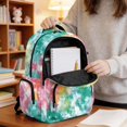thumbnail image 6 of Xixirimido Cosmic Tie-Dye Print 17 Inch Kids Backpacks for Boys Girls Preschool, Kindergarten, Elementary School Backpacks with Multi-pocket Students School Bag, 6 of 8