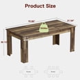 thumbnail image 2 of 63" Farmhouse Dining Table – Sturdy Rectangular Wood Table for 4-6, 1.18"  Thick Top, 4.53"  Reinforced Legs, Rustic Brown or Grey Finish, Modern Kitchen and Dining Room Table, 2 of 8
