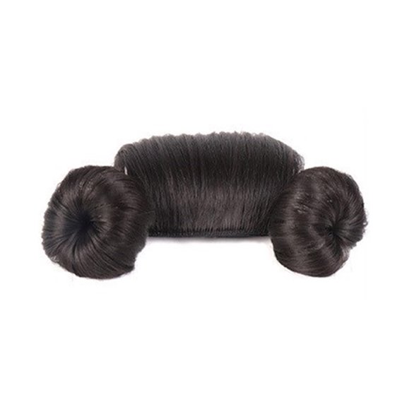 Girls Bun Headbands Baby Hair Ornaments Bangs Infants Headwear Lovely Bun Shape Headdress