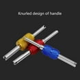 thumbnail image 6 of 4Pcs Car Air Conditioner Valves Cores Wrench HVAC Air Conditioner Valves Stem Cores Remover Tool for Vehicles Truck, 6 of 8
