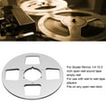 thumbnail image 3 of 1/4 10.5 Inch Empty Tape Reel, 4 Hole Aluminum Alloy Opening Machine Replacement Part, Sound Takeup Reel for Reel to Reel Tape Player, Low Noise, Against Warping, 3 of 7