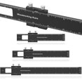 thumbnail image 2 of Regla de carpintería de 3 piezas 6 8 12 pulgadas Regla de bolsillo de precisión de carpintería de metal Regla de trazado tipo T Regla de construcción métrica y pulgadas profesional con topes deslizant, 2 of 10