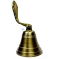 thumbnail image 1 of Solid Brass Hanging Bell (Antique Brushed Finish) - 09 Inches, 1 of 1