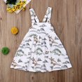 thumbnail image 1 of Vestido de verano sin espalda con volantes de dinosaurio para niñas pequeñas de SDJMa, trajes de princesa para fiesta, 1 of 8