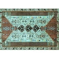 thumbnail image 1 of Ahgly Company Indoor Rectangle Persian Light Blue Traditional Area Rugs, 2' x 4', 1 of 4