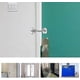 thumbnail image 4 of BR Gancho para puerta y tapón con pestillo para puerta, portón, ventana, armario, cobertizo, plateado (3 pulgadas), 4 of 5