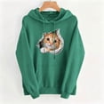 thumbnail image 6 of NSLGXD Cat Print Pullover Hoodies for Women Animal Graphic Loose Drawstring Hooded Sweatshirt Long Sleeve Soft Fleece Lined Casual Tops with Pocket S-XL, 6 of 6