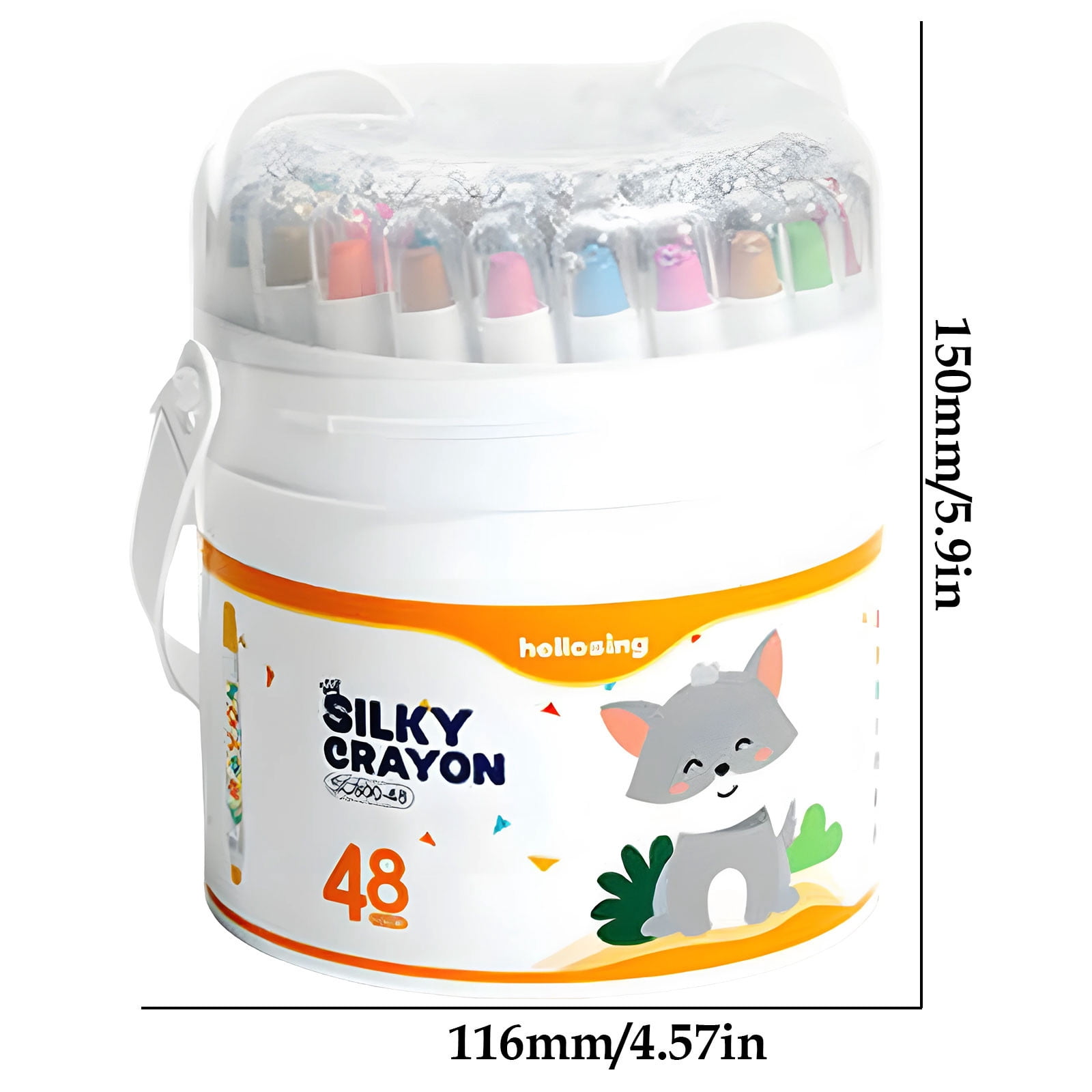 Fast Drying Crayons, 12/24/36/48pcs Mess-Free Barrel Collection, Silk-Smooth Texture, Washable Formula, Oil-Based Coloring Tools, Vibrant Assorted Colors, Easy Cleanup, For All Artistic Needs
