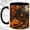 Black, variant on Haunted House Coffee Mug, Jack O Lantern Mug, Ceramic 11 oz