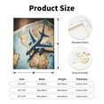 thumbnail image 2 of Rateoe Airplane World Map Adventure Pattern Decorative Picture – Unique Modern Wall Art, Ready-to-Hang Canvas Print for Home (Vertical), 2 of 6