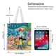thumbnail image 5 of Dragon Tales Bolso de tela con estampado de lienzo para mujer, bolsa de compras reutilizable y estética, con cremallera interior, regalo para mujer, 35 × 40 cm., 5 of 6