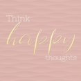 thumbnail image 3 of CAD Designs 15x15 Black Modern Framed Museum Art Print Titled - Think Happy Thoughts, 3 of 5