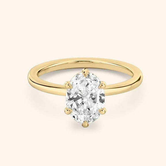 Moissanite Ring Oval cut gemstone engagement ring 925 sterling silver ring Gift for her