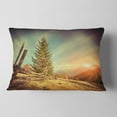 thumbnail image 2 of Designart Retro Style Autumn in Mountains - Landscape Photo Throw Pillow - 12x20, 2 of 5