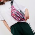 thumbnail image 4 of Bolsa Bolsas de pecho de nailon con estampado de camuflajeriñoneras unisex para mujeres y hombres (rojo) Ehuebsd Para estrenar, 4 of 8