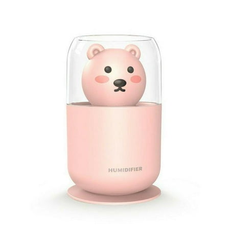 

Appliances USB Humidifier 300ml Cute Pet Ultrasonic Cool Mist Aroma Air Oil Diffuser Romantic Color LED Lamp Humidificador