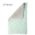 thumbnail image 4 of QualitChoice Dishcloth Microfiber Cloth Folding Rags Washcloth Water-absorbing Dishes Pots Bowl Tableware Non-stick Towel for Home Green Coffee 1Set, 4 of 6