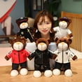 thumbnail image 4 of Oso de peluche creativo para motocicleta, oso de peluche con casco, chaqueta, ropa, muñecas de peluche, almohada suave, regalo para niños252, 4 of 5