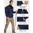 thumbnail image 4 of Pioneer Camp Fleece Jacket Men,Lightweight Full Zip Fleece Jacket Polar Windproof Winter Climbing Outwear Coat with Pocket, 4 of 6