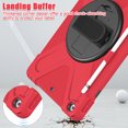 thumbnail image 4 of XYX Case for iPad 9th/8th/7th Gen 10.2 inch 2021/2020/2019 with 360 Degree Rotating, Hand Strap, Shoulder Strap, Red, 4 of 7