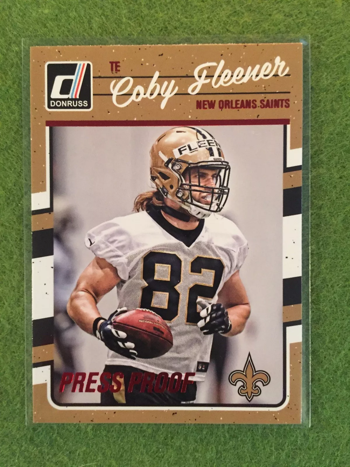 COBY FLEENER SAINTS Football Card 2016 Donruss Press Proof #193 - Rare Red Foil!