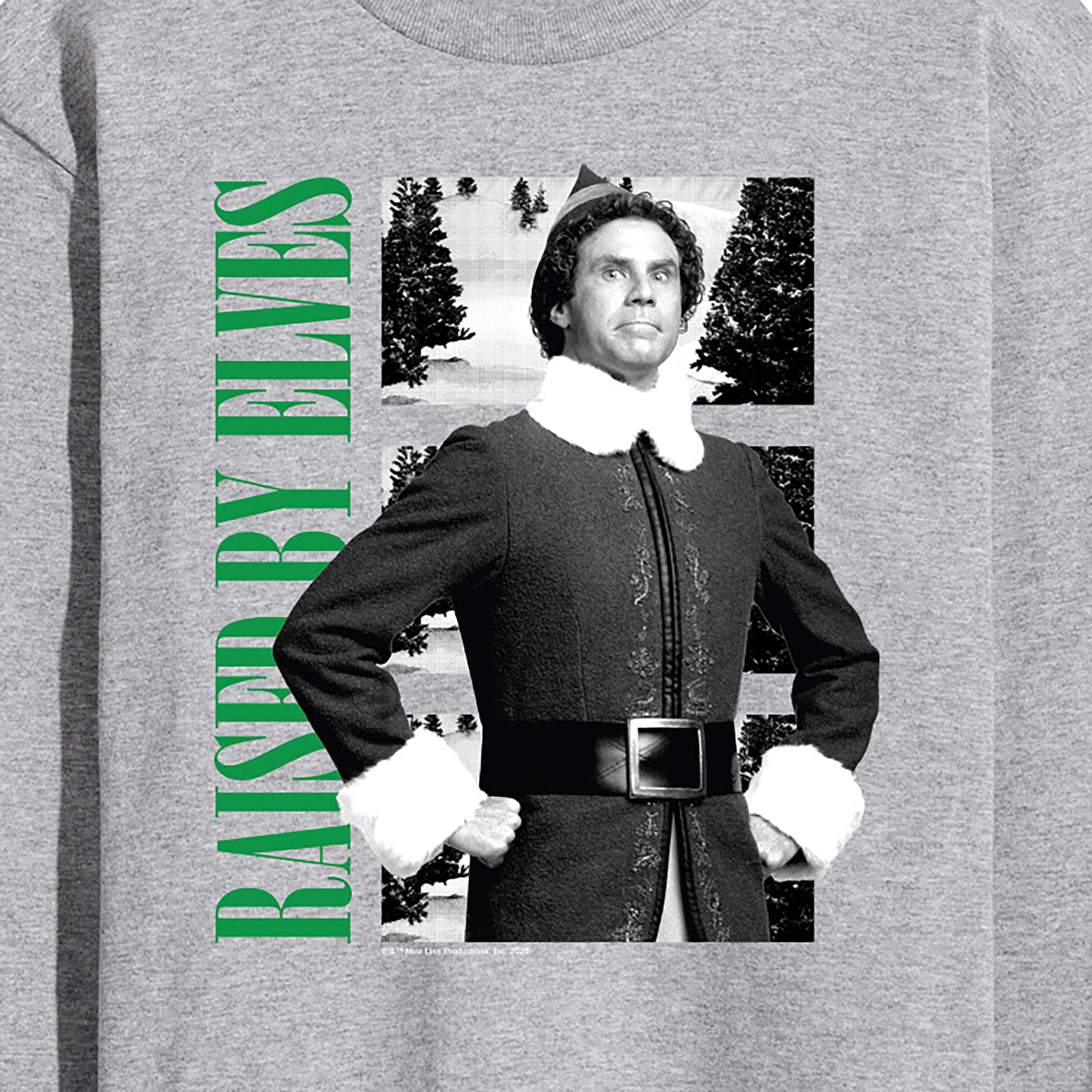 ELF - Christmas Raised By Elves  - Men's Long Sleeve T-Shirt