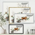 thumbnail image 4 of Designart 'A Flowering Tree Branch With Two Chinese Birds' Traditional Framed Canvas Wall Art Print, 4 of 5