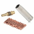 thumbnail image 1 of 12 Pcs/ensemble Mb 15Ak Mig/Mag Embouts de Contact de Soudure 0.8X25Mm M6 Embout de Buse de Gaz Support, 1 of 1