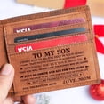 thumbnail image 1 of Mom To Son - You Will Never Lose - Top-grain Leather Wallet, 1 of 6