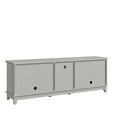thumbnail image 5 of FESTIVO Rustic 72-Inch TV Stand with Adjustable Shelves, Hidden Storage - 72" in Width Light Grey, 5 of 5