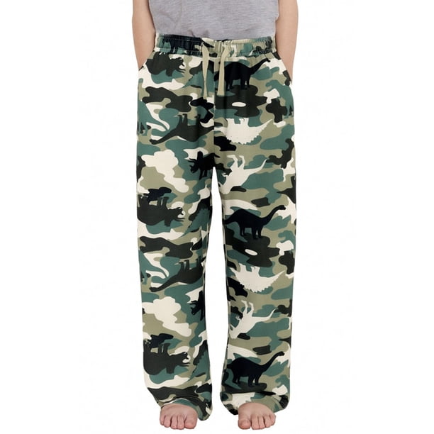 Pantalones de Pijama para Niños PATPAT Camuflaje de Dinosaurios Talla 9-10