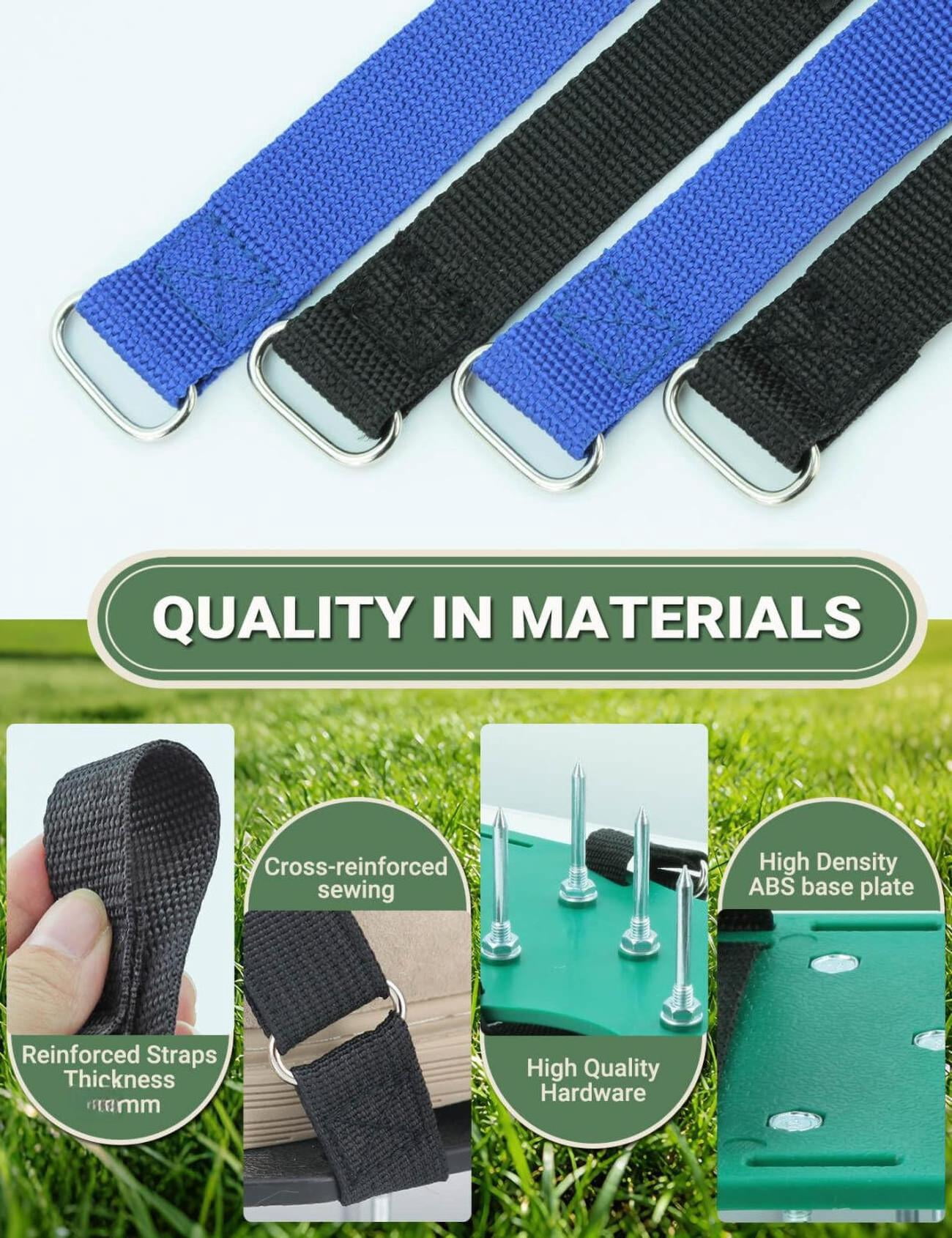Lawn Aerator Shoes For Grass  Pre-assembled Heavy Duty Tool With Hook And Loop Straps One Size Fits All Spiked Effectively Aerating Yard Garden Patio Soil No Installation