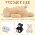 thumbnail image 5 of MorisMos 24.4" Bear Stuffed Animal with 4 Cute Babies, Large Soft Bear Plush Toy, 5 of 7