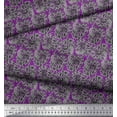 thumbnail image 3 of Soimoi Rayon Fabric Leaves & Floral Block Print Fabric by Yard 56 Inch Wide, 3 of 3