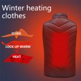 thumbnail image 6 of Hicidod Boys Heated Vest Waterproof Lightweight Electric Heated Vests Fashion Solid Zip Up Sleeveless Unisex Down Jackets, 6 of 9