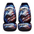 thumbnail image 2 of XYZCANDO Eagle Flag Car Front Seat Covers Set of 2 Breathable Seat Cover for Front Seats Patriotic Removable Automotive Accessories Universal Fits Most Cars,SUVs,Sedans, 2 of 7