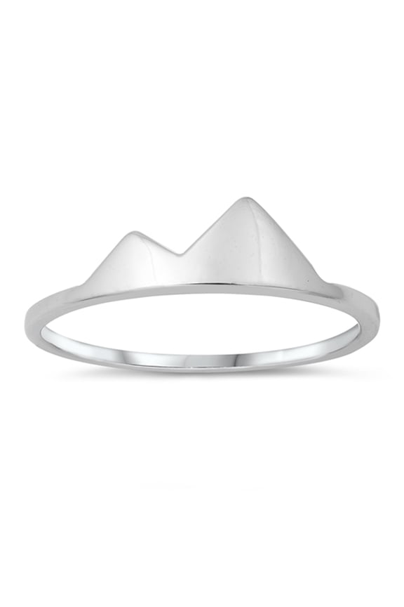 Rocky Mountain High Polish Ring .925 Solid Sterling Silver Band Jewelry Female Male Unisex Size 5
