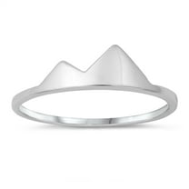 Rocky Mountain High Polish Ring .925 Solid Sterling Silver Band Jewelry Female Male Unisex Size 5