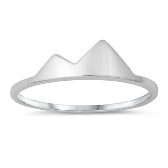 Rocky Mountain High Polish Ring .925 Solid Sterling Silver Band Jewelry Female Male Unisex Size 9
