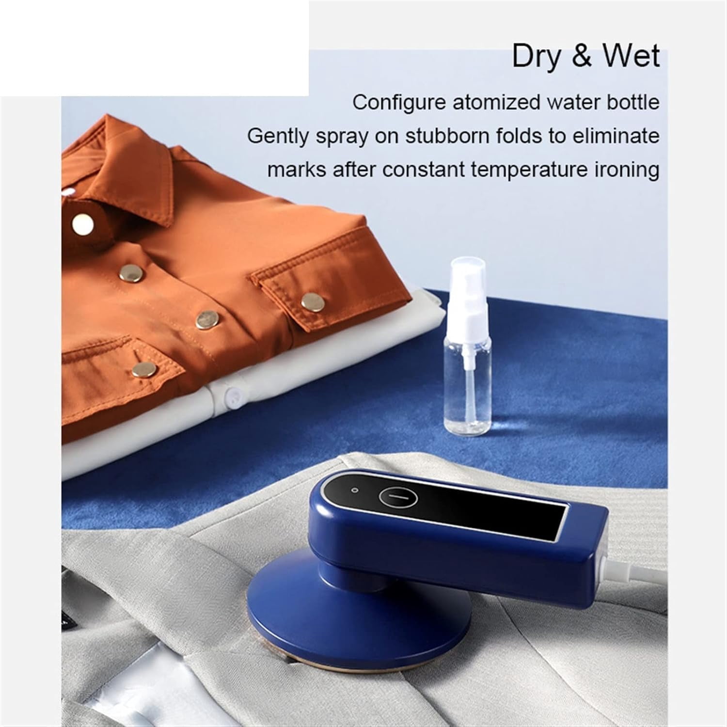 Irons, Portable Handheld Garment Steamer Electric Cloth Ironing Machine Mini Travel Clothes Steaming Brushes Humidifier Facial Iron