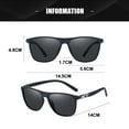 thumbnail image 2 of Square frame pilot glasses fashion polarized protective sunglasses, made of TR, TAC, 2 of 5