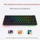 thumbnail image 4 of Teclado mecánico Bluetooth 60% teclado teléfono móvil tableta computadora eje rojo té verde negro, 4 of 5