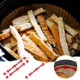 thumbnail image 1 of Paquete de 4 hebillas de silicona con forro de pergamino para freidora de aire: cocción segura, apta para alimentos, diseño fácil de colocar, ajuste universal, limpieza sin complicaciones: evita que, 1 of 6