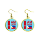 thumbnail image 1 of Soy de Filipinas Ear Dangle Golden Drop Earring Jewelry Mujer Unbranded M, 1 of 3