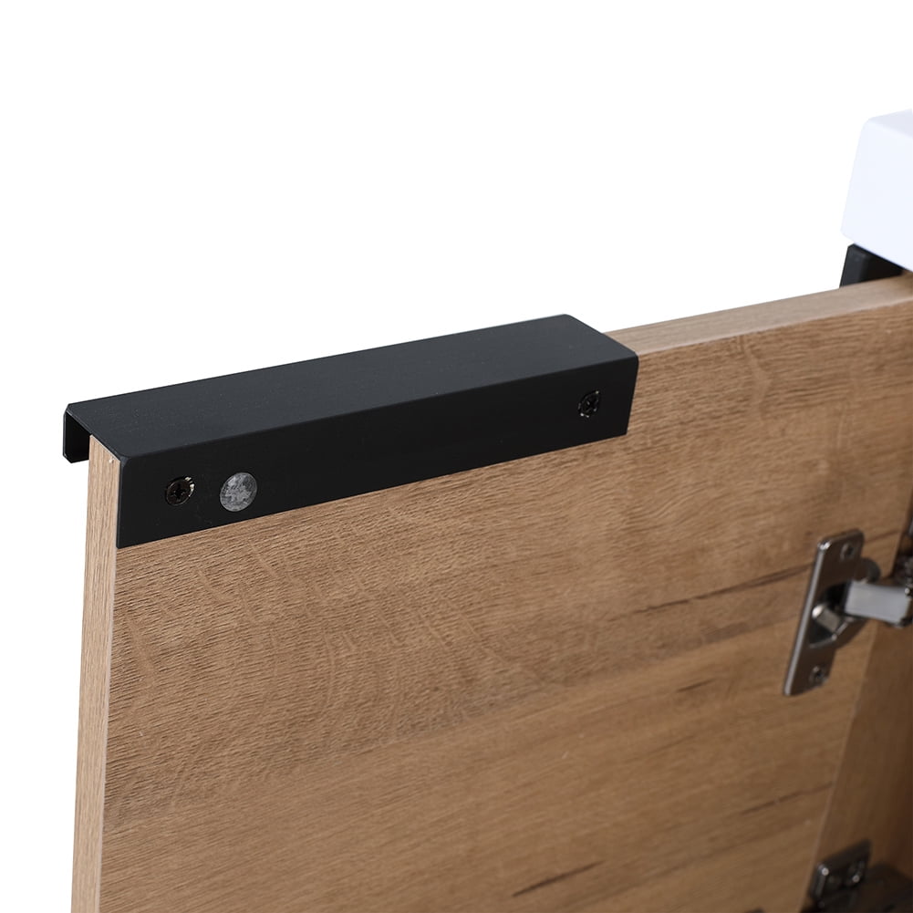 Kepooman 47" Modern Floating Bathroom Vanity, Free Standing Cabinet with Doors and Drawer, Imitative Oak Kepooman 47" Modern Floating Bathroom Vanity, Free Standing Cabinet with Doors and Drawer, Imitative Oak