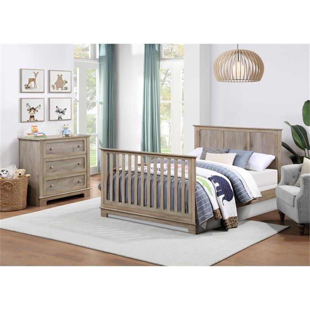 Suite Bebe Grayson Traditional Wood Full Bed Conversion Kit in Natural