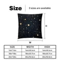 thumbnail image 5 of Constellation Elegant Velvet Bed Pillow Covers Set - Decorative Pillows with Unique Patterns, Chair Pillow Covers - 16x16, 18x18, 20x20 inches for Any Occasion - Set of 2 Items, 5 of 6
