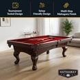 thumbnail image 2 of Augusta 8-ft Pool Table - Mahogany Finish with Red Felt, 2 of 7
