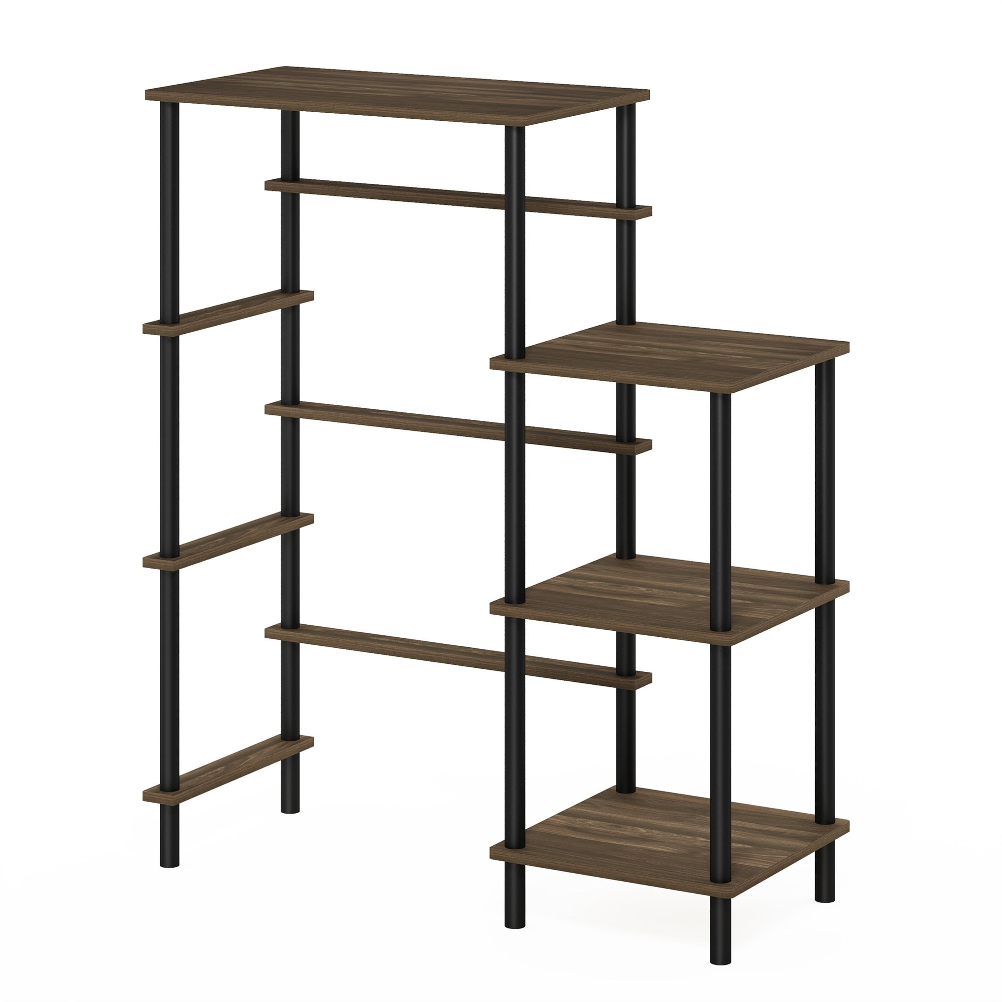 Furinno Toolless Shelves one size Wood Columbia Walnut/Black 